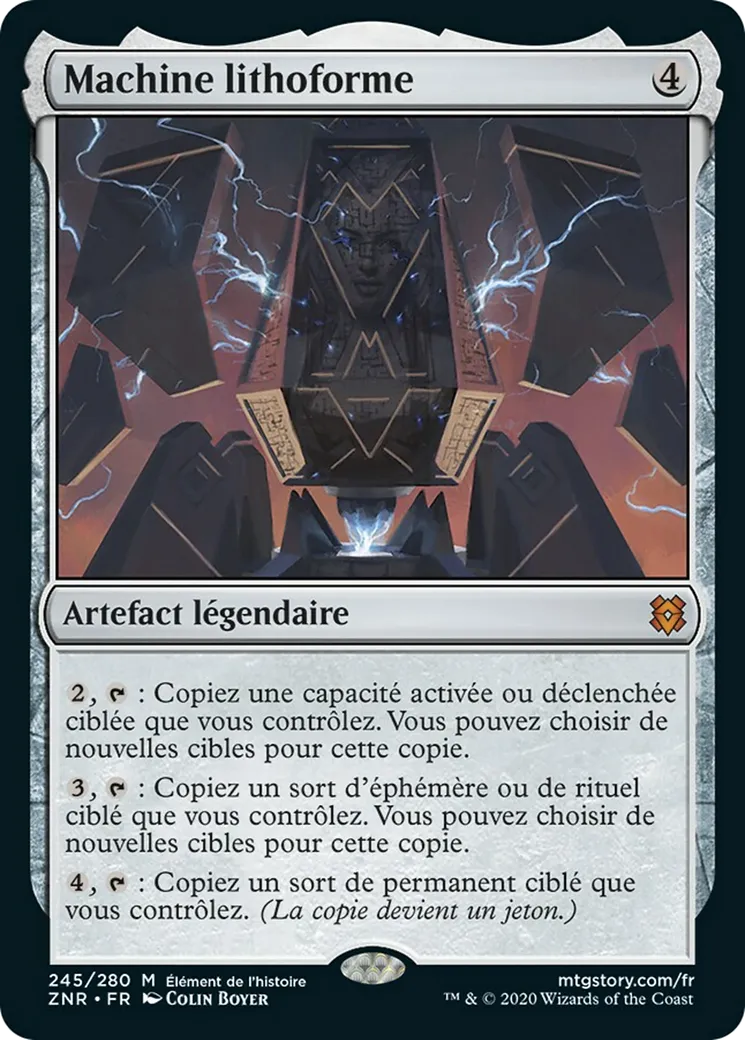 Machine lithoforme