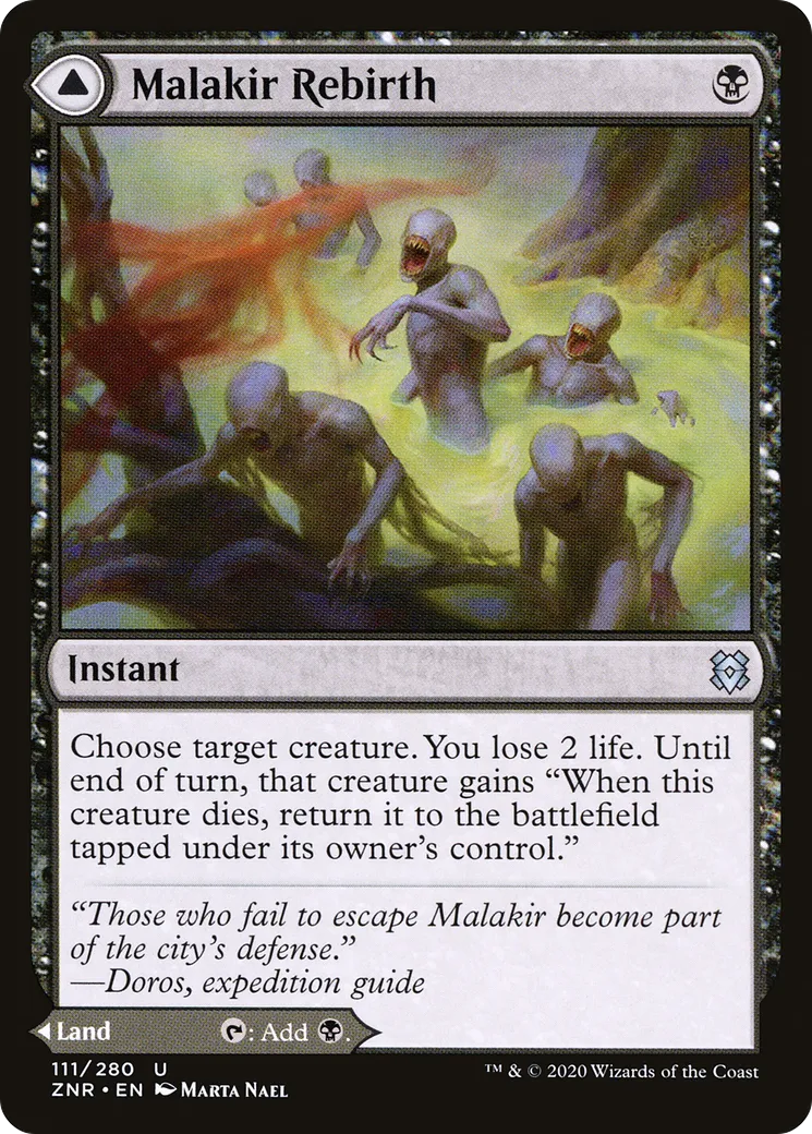 Renaissance de Malakir // Fondrière de Malakir — Zendikar Rising — Magic: The Gathering