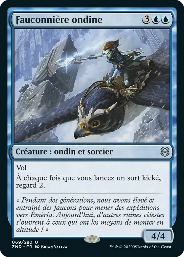 Fauconnière ondine — Zendikar Rising — Magic: The Gathering