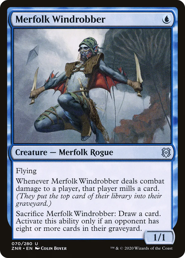 Merfolk Windrobber — Zendikar Rising — Magic: The Gathering