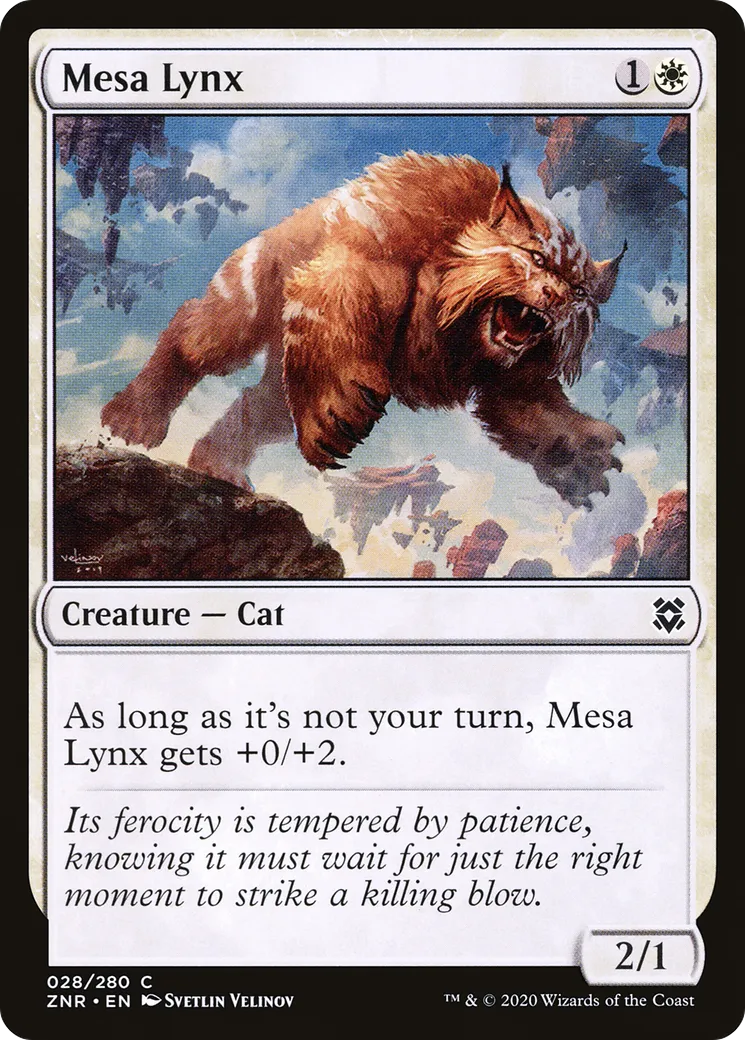 Lynx de mesa — Zendikar Rising — Magic: The Gathering