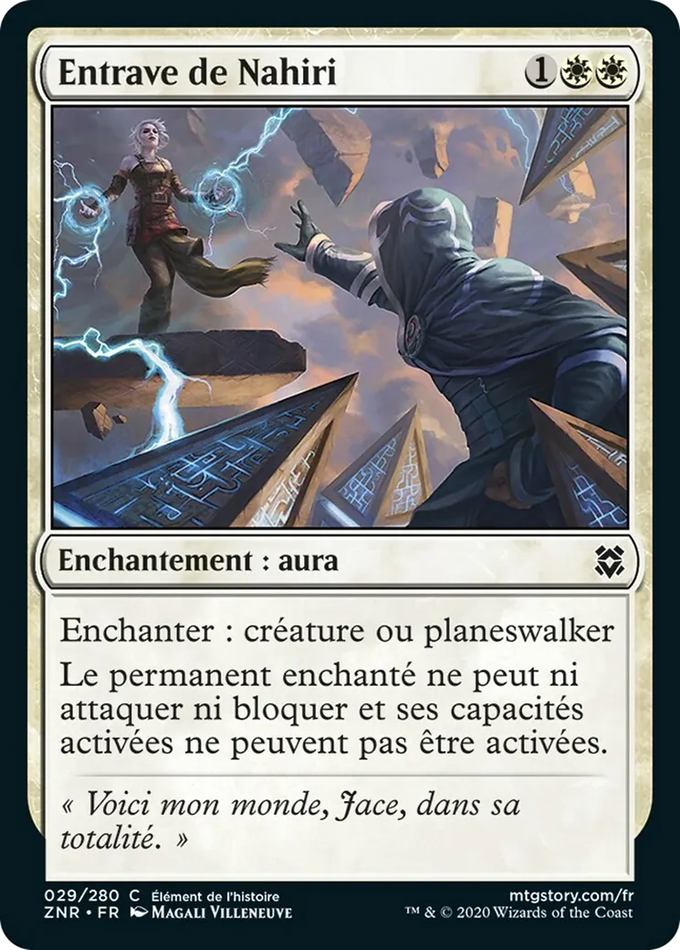Entrave de Nahiri — Zendikar Rising — Magic: The Gathering