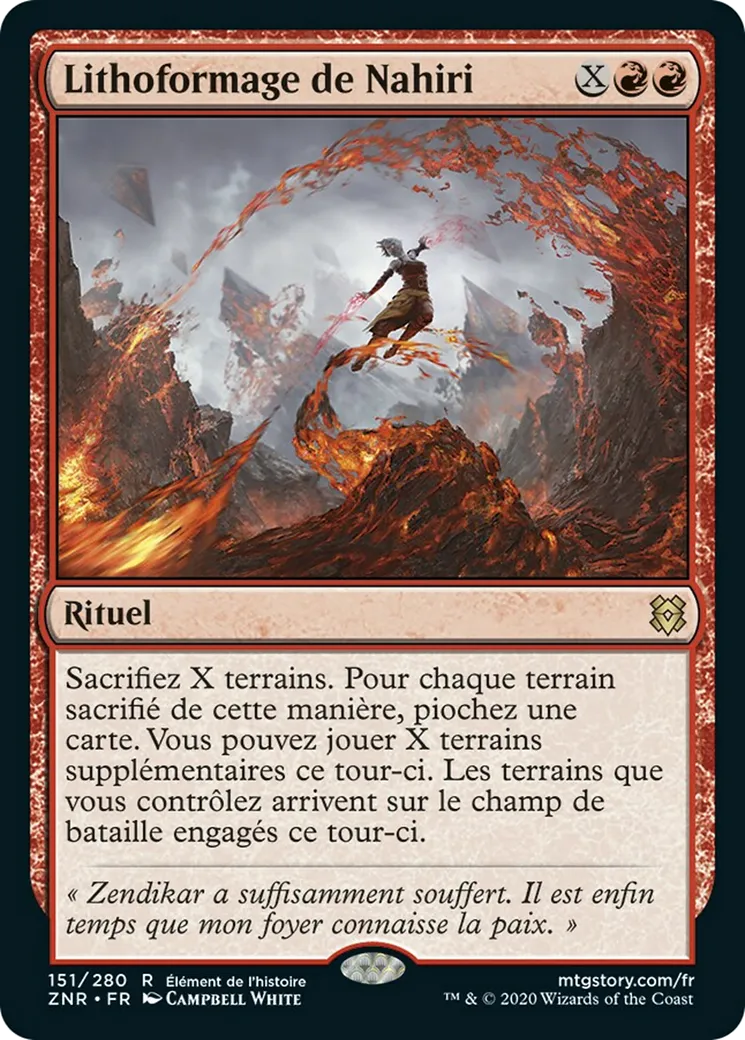 Lithoformage de Nahiri — Zendikar Rising — Magic: The Gathering