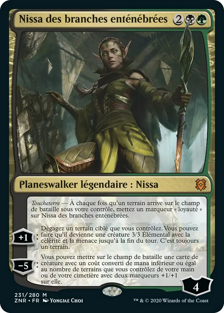 Nissa des branches enténébrées — Zendikar Rising — Magic: The Gathering