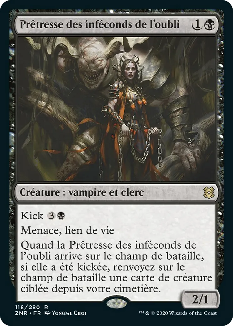 Prêtresse des inféconds de l'oubli — Zendikar Rising — Magic: The Gathering