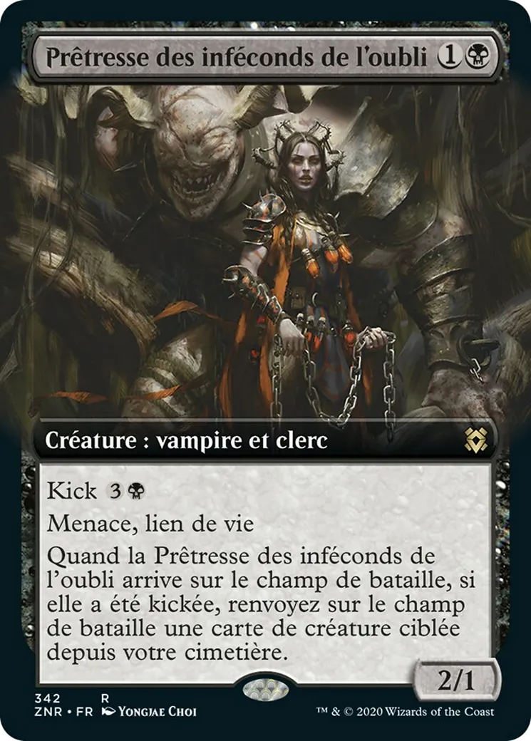 Prêtresse des inféconds de l'oubli — Zendikar Rising — Magic: The Gathering