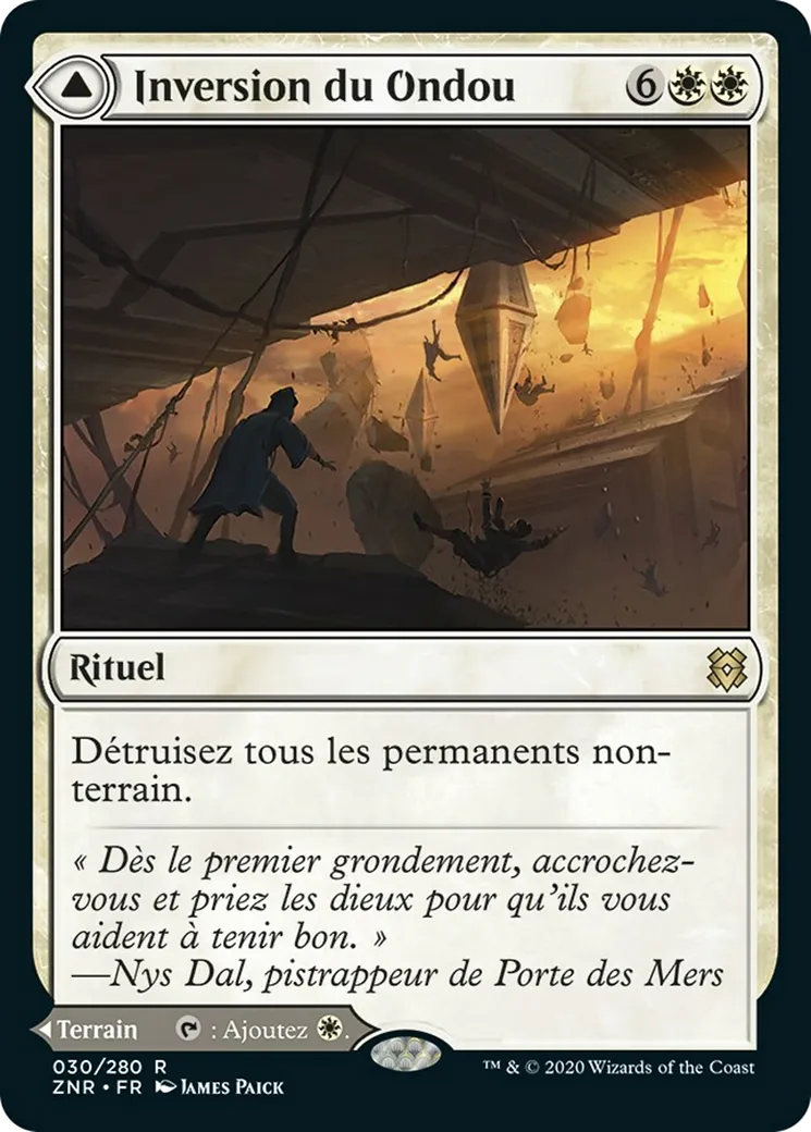 Inversion du Ondou // Ruines célestes du Ondou — Zendikar Rising — Magic: The Gathering