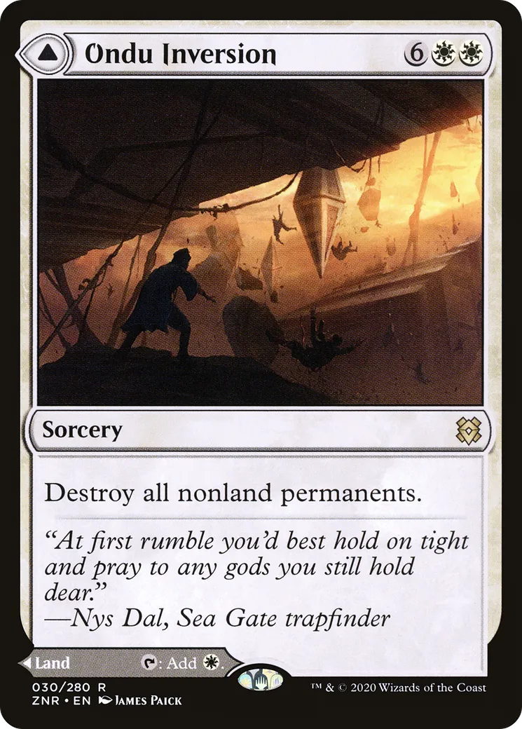 Ondu Inversion // Ondu Skyruins — Zendikar Rising — Magic: The Gathering