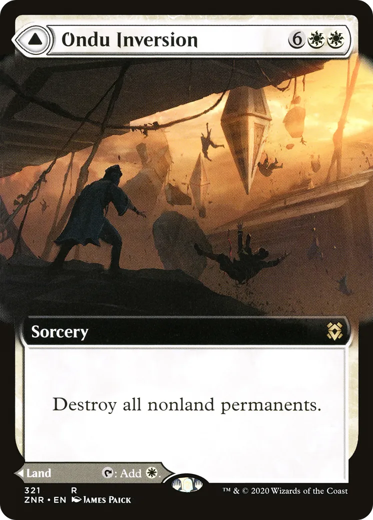 Inversion du Ondou // Ruines célestes du Ondou — Zendikar Rising — Magic: The Gathering