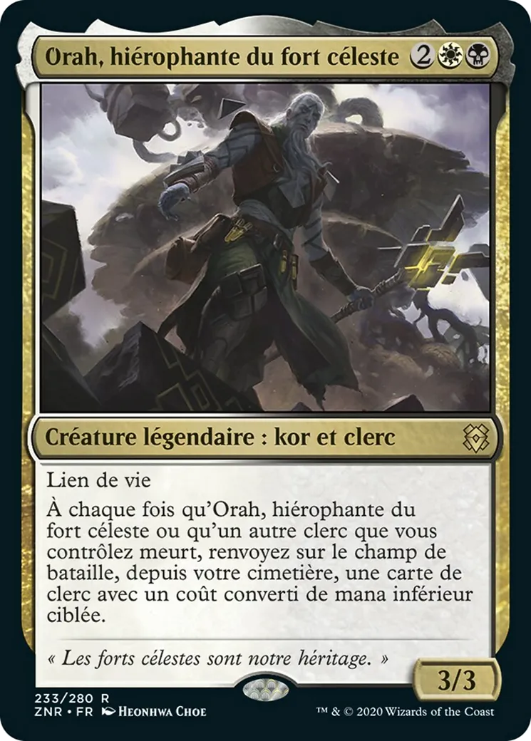 Orah, hiérophante du fort céleste — Zendikar Rising — Magic: The Gathering