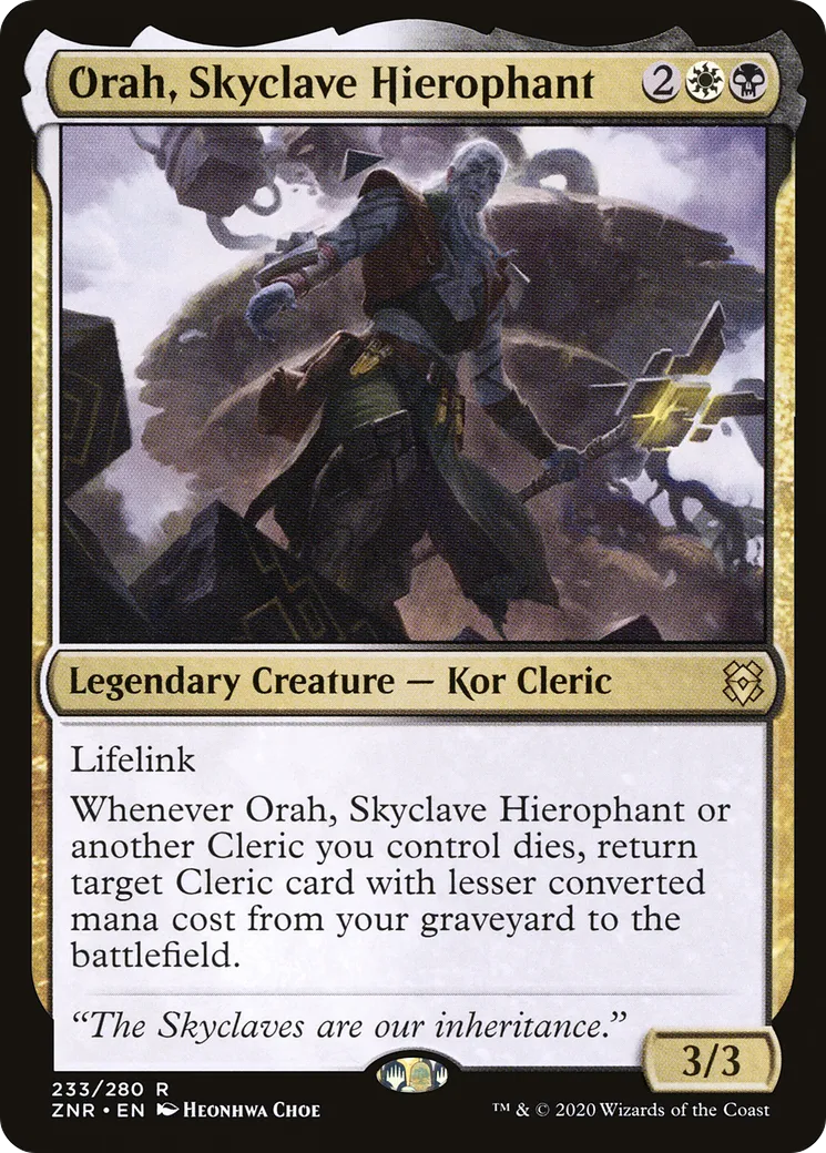 Orah, hiérophante du fort céleste — Zendikar Rising — Magic: The Gathering