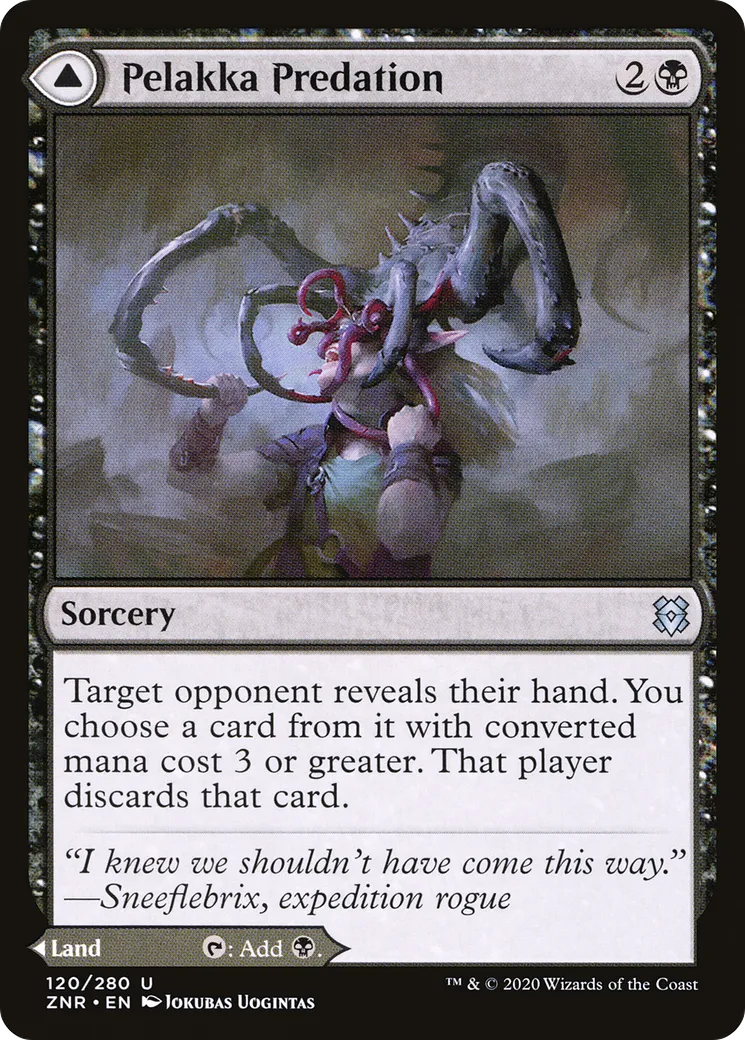 Cycle alimentaire de Pelakka // Cavernes de Pelakka — Zendikar Rising — Magic: The Gathering