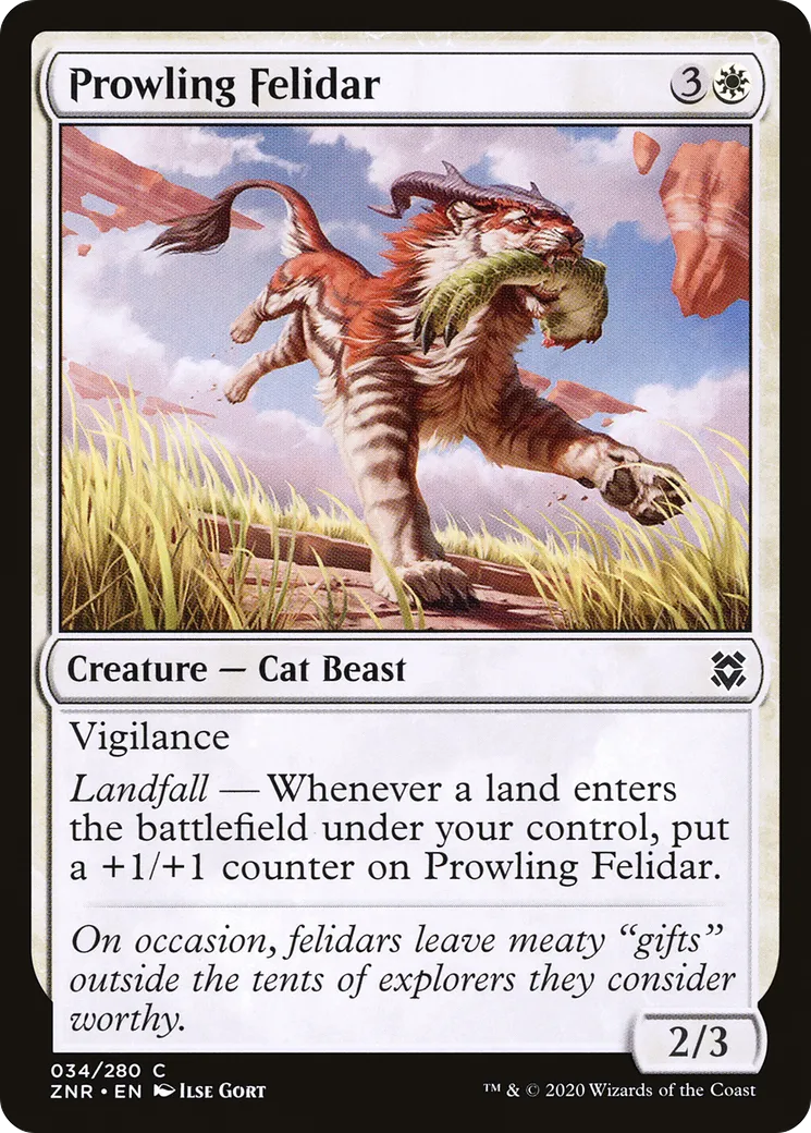 Prowling Felidar — Zendikar Rising — Magic: The Gathering