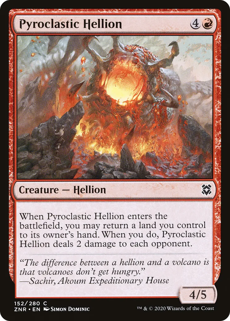 Pyroclastic Hellion — Zendikar Rising — Magic: The Gathering