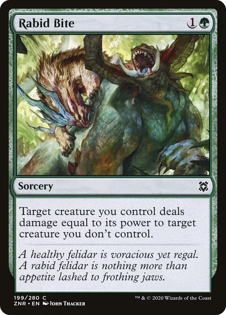 Rabid Bite — Zendikar Rising — Magic: The Gathering