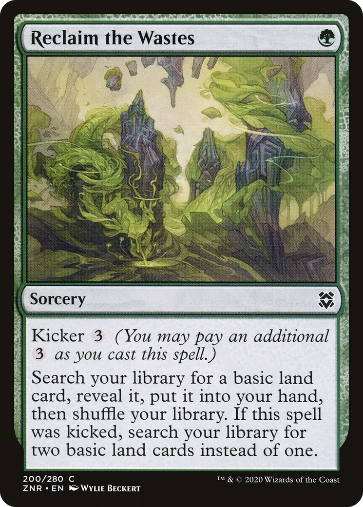 Reclaim the Wastes — Zendikar Rising — Magic: The Gathering