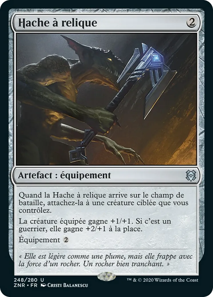 Hache à relique — Zendikar Rising — Magic: The Gathering
