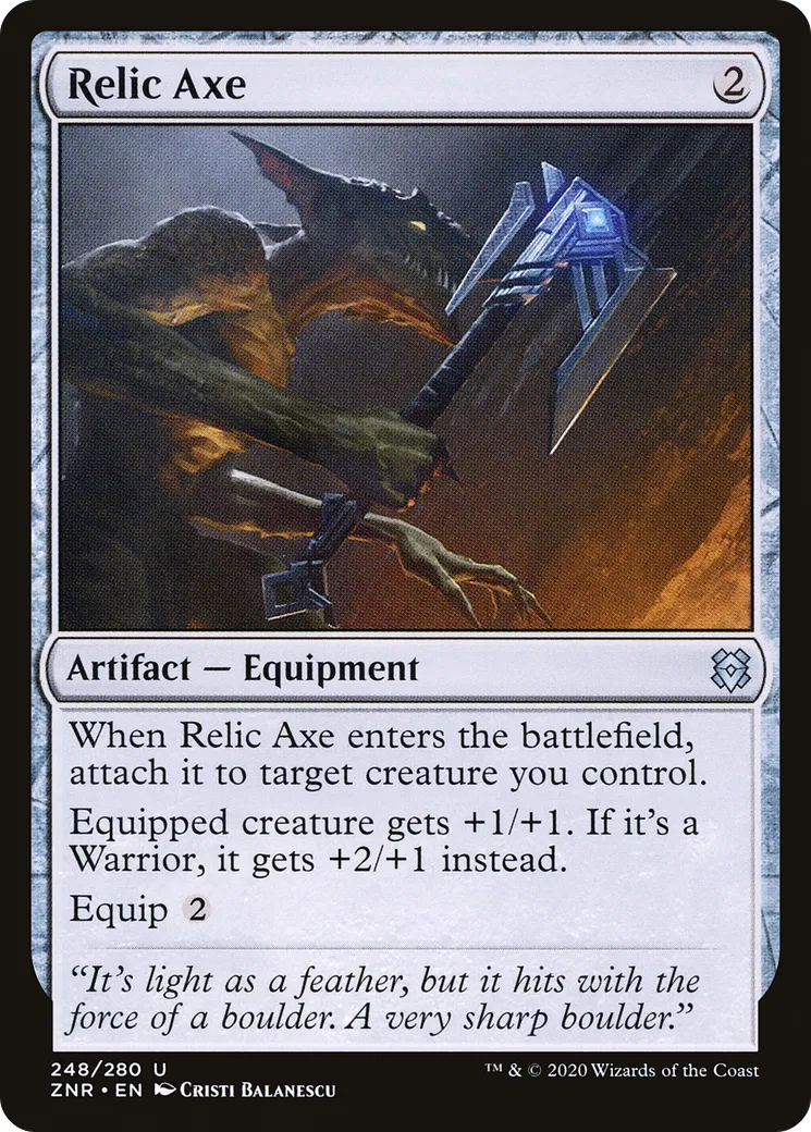 Hache à relique — Zendikar Rising — Magic: The Gathering