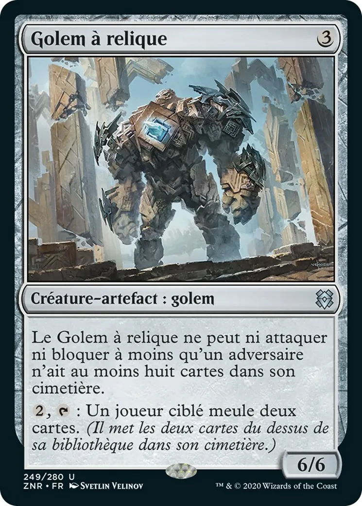 Golem à relique — Zendikar Rising — Magic: The Gathering