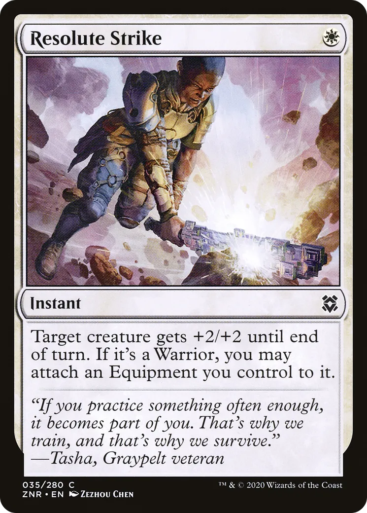 Resolute Strike — Zendikar Rising — Magic: The Gathering