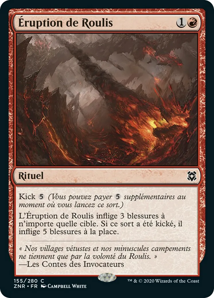Éruption de Roulis — Zendikar Rising — Magic: The Gathering