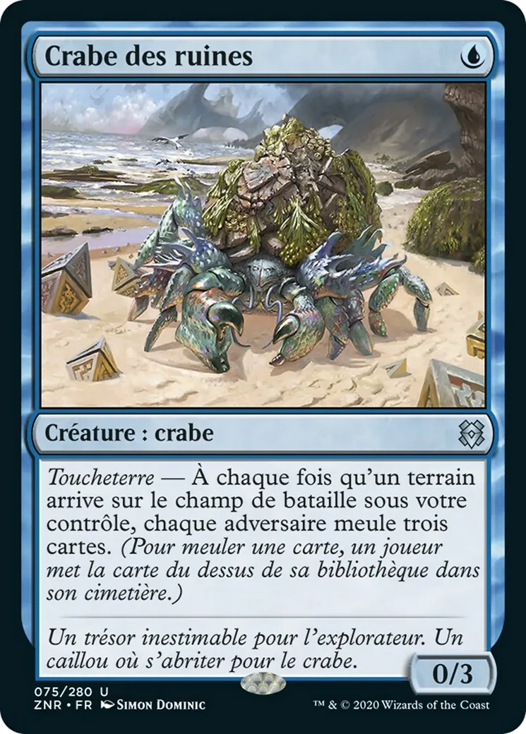 Crabe des ruines — Zendikar Rising — Magic: The Gathering