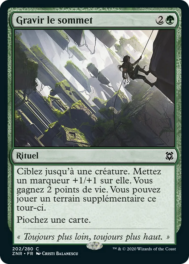 Gravir le sommet — Zendikar Rising — Magic: The Gathering
