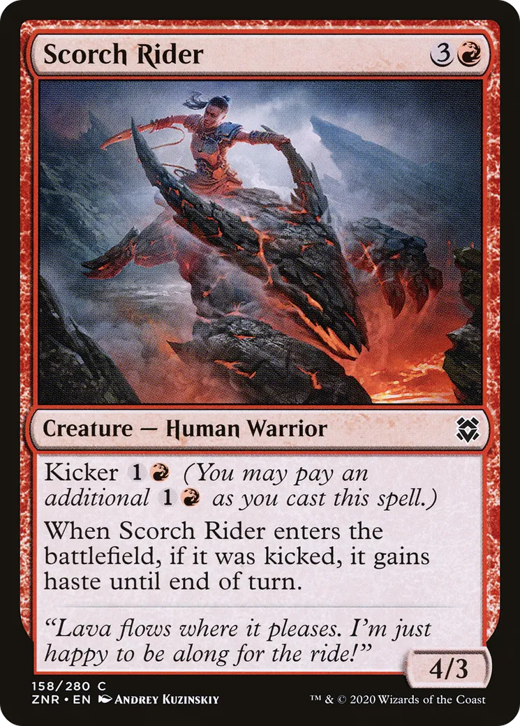 Scorch Rider — Zendikar Rising — Magic: The Gathering