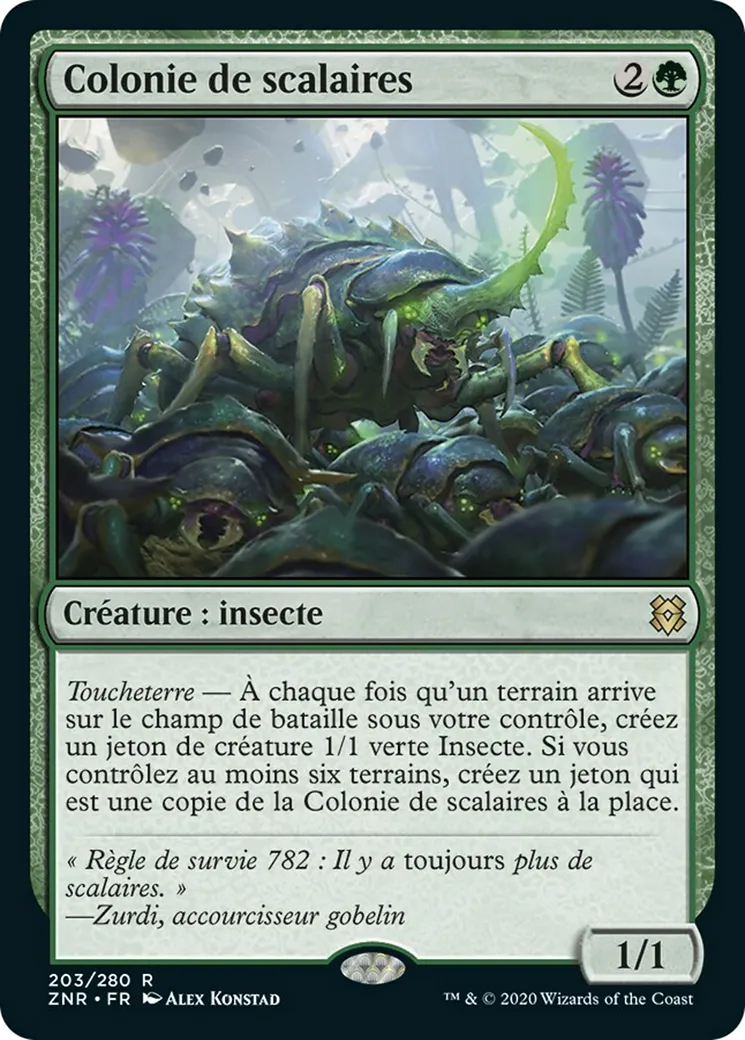 Colonie de scalaires