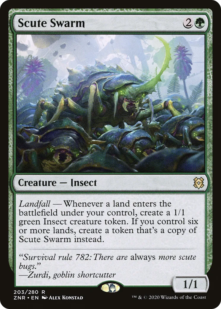 Scute Swarm — Zendikar Rising — Magic: The Gathering