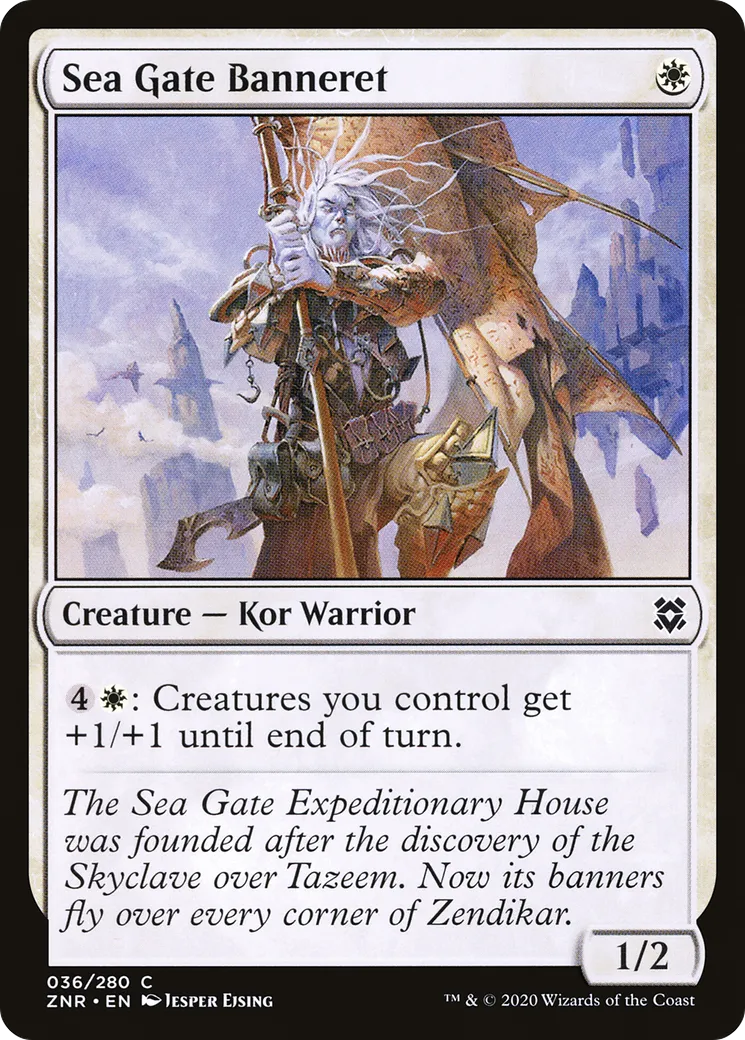 Sea Gate Banneret — Zendikar Rising — Magic: The Gathering