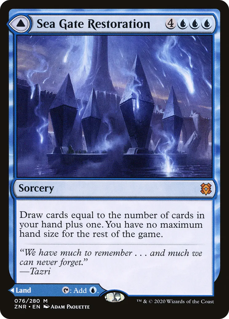 Sea Gate Restoration // Sea Gate, Reborn — Zendikar Rising — Magic: The Gathering