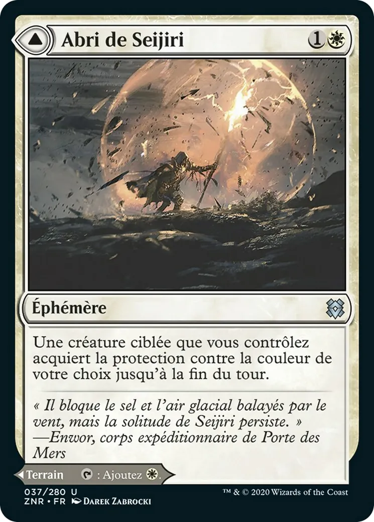 Abri de Seijiri // Glacier de Seijiri — Zendikar Rising — Magic: The Gathering