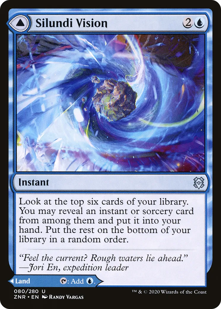 Silundi Vision // Silundi Isle — Zendikar Rising — Magic: The Gathering