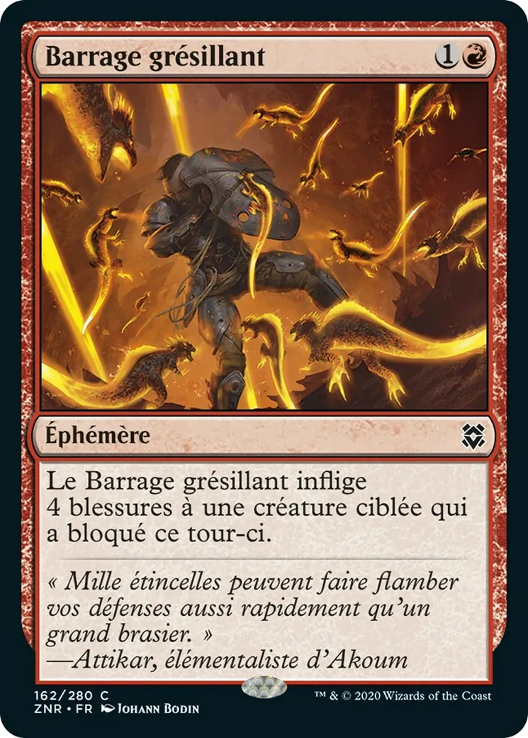 Barrage grésillant — Zendikar Rising — Magic: The Gathering