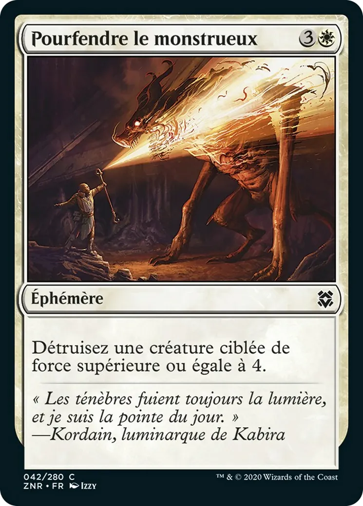 Pourfendre le monstrueux — Zendikar Rising — Magic: The Gathering