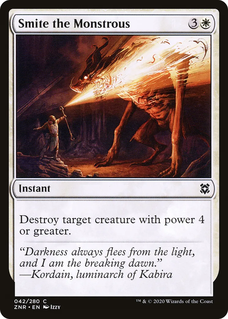Pourfendre le monstrueux — Zendikar Rising — Magic: The Gathering