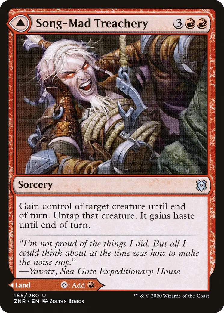 Song-Mad Treachery // Song-Mad Ruins — Zendikar Rising — Magic: The Gathering