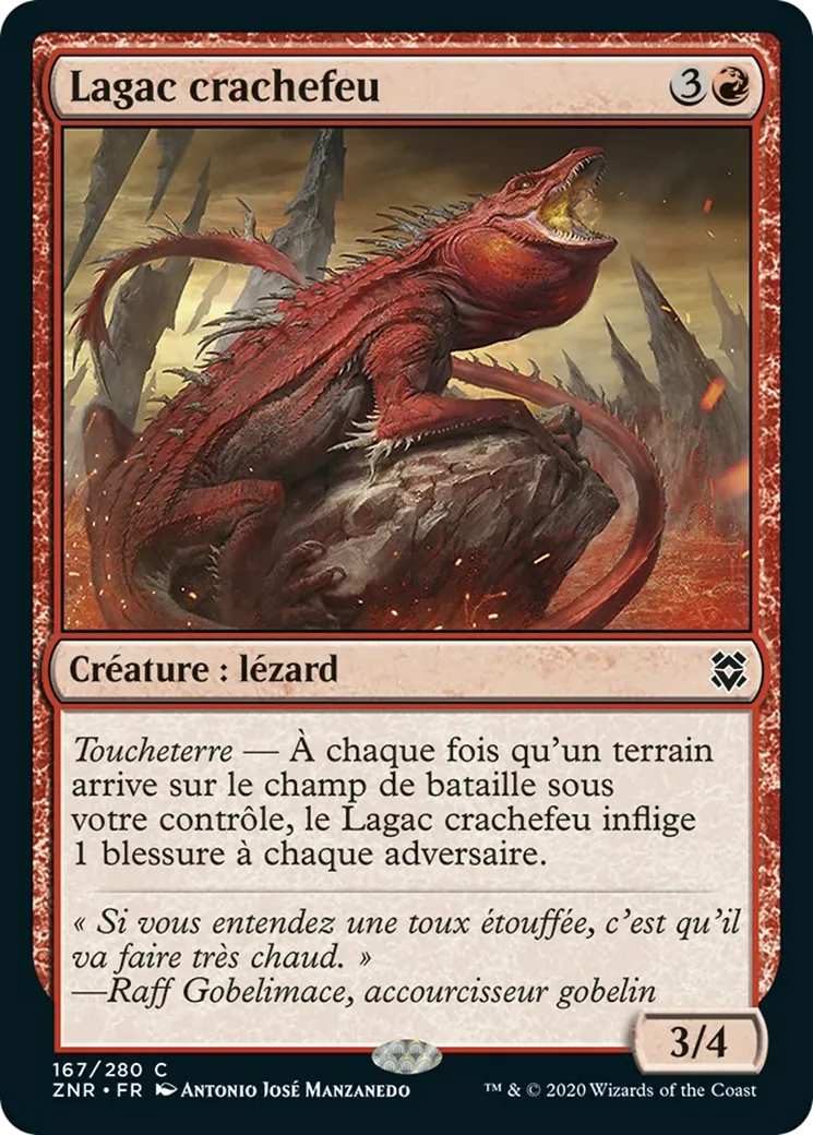 Lagac crachefeu — Zendikar Rising — Magic: The Gathering