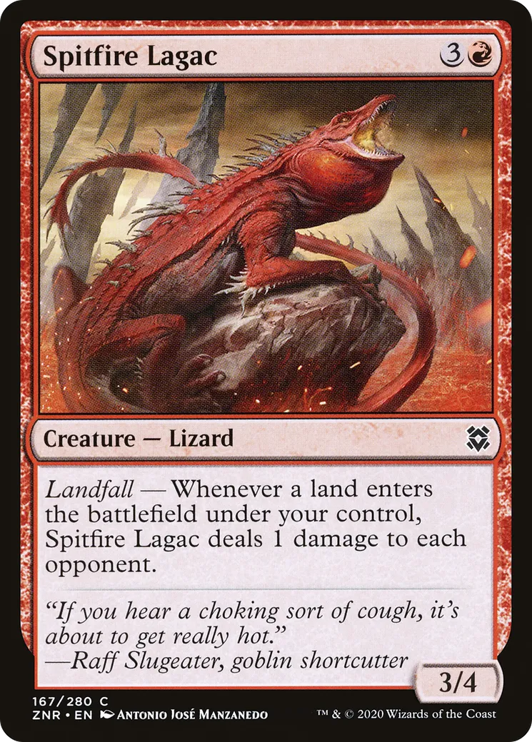 Lagac crachefeu — Zendikar Rising — Magic: The Gathering