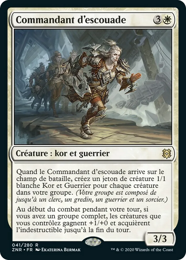 Commandant d'escouade — Zendikar Rising — Magic: The Gathering