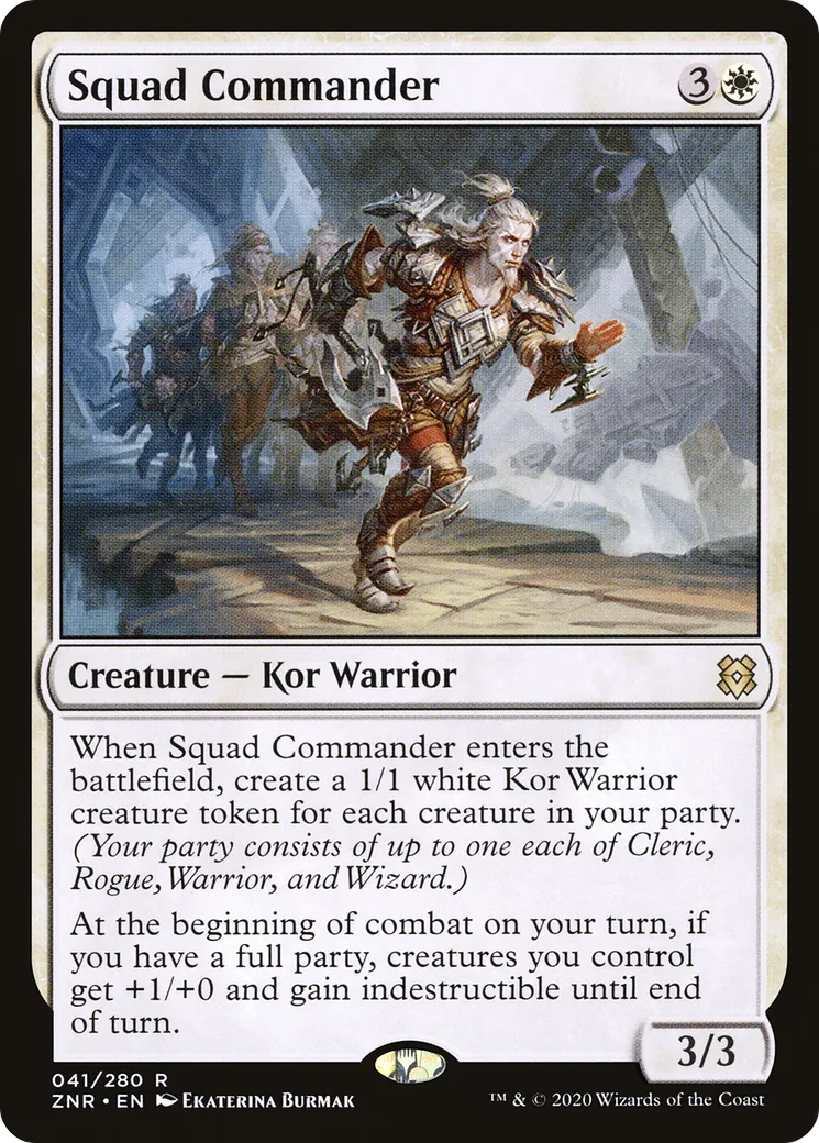 Commandant d'escouade — Zendikar Rising — Magic: The Gathering