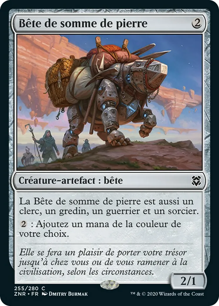 Bête de somme de pierre — Zendikar Rising — Magic: The Gathering