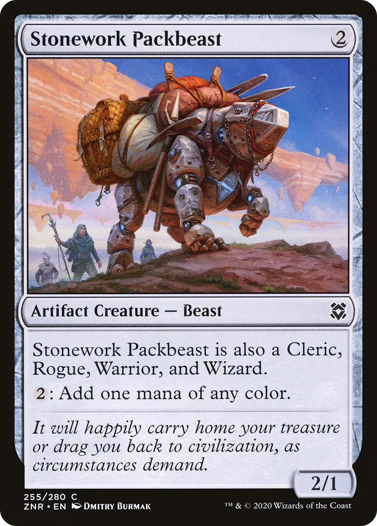 Stonework Packbeast — Zendikar Rising — Magic: The Gathering