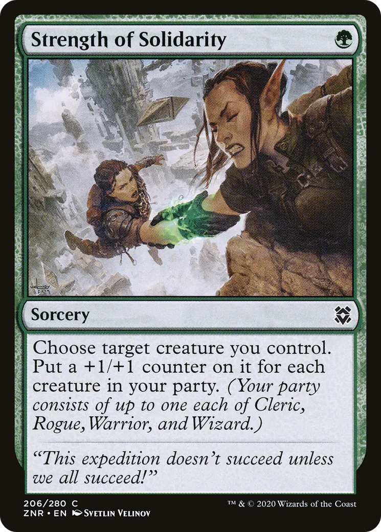 Strength of Solidarity — Zendikar Rising — Magic: The Gathering