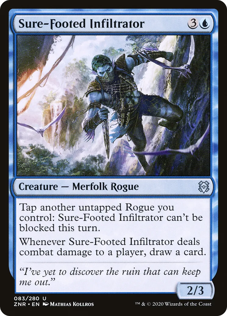 Sure-Footed Infiltrator — Zendikar Rising — Magic: The Gathering