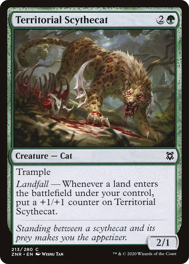 Territorial Scythecat — Zendikar Rising — Magic: The Gathering