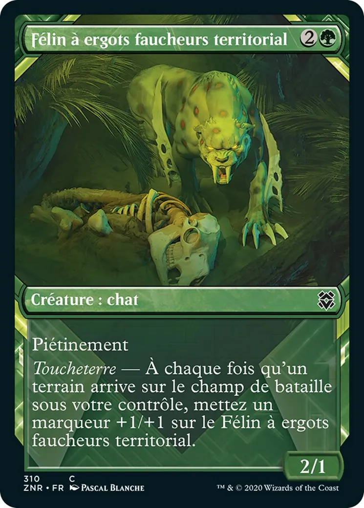 Félin à ergots faucheurs territorial — Zendikar Rising — Magic: The Gathering