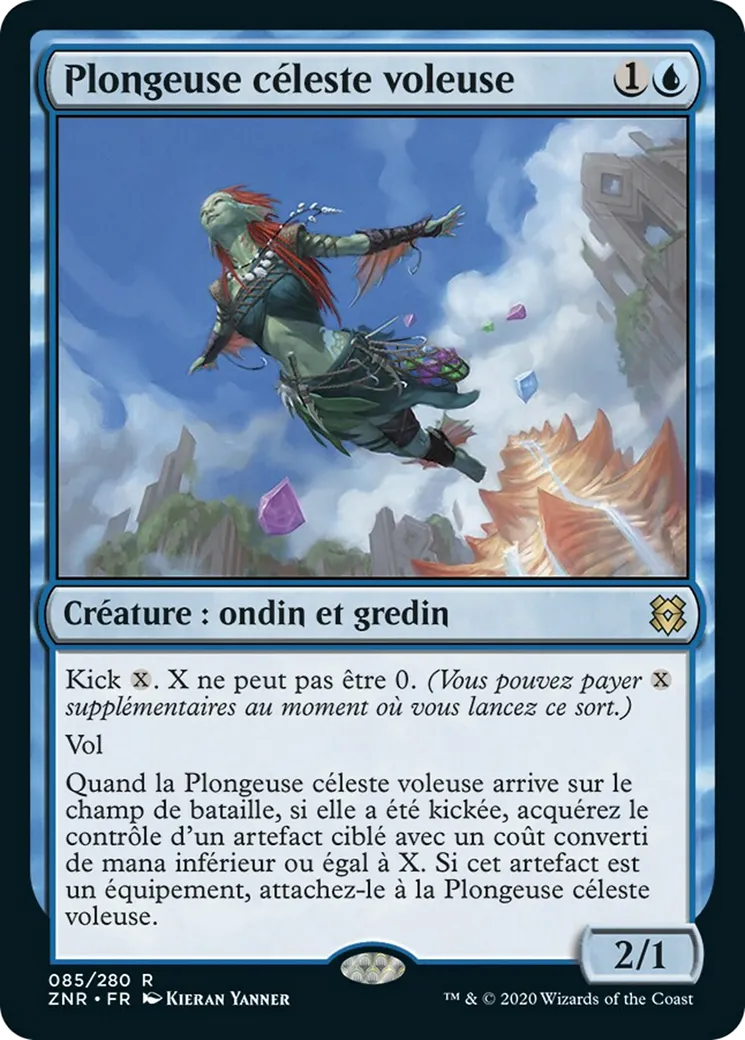 Plongeuse céleste voleuse — Zendikar Rising — Magic: The Gathering