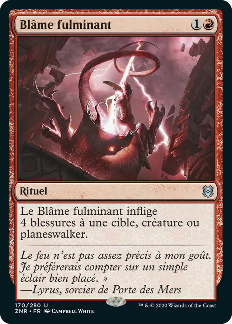 Blâme fulminant — Zendikar Rising — Magic: The Gathering